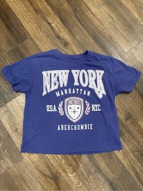 abercrombie kids New York Manhattan Graphic Tee - Blue